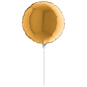Μπαλονι Foil 10"(25Cm) Mini Shape Στρογγυλο Χρυσο – ΚΩΔ.:09102G-Bb