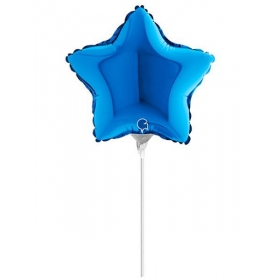 Μπαλονι Foil 10"(25Cm) Mini Shape Αστερι Μπλε – ΚΩΔ.:09200B-Bb