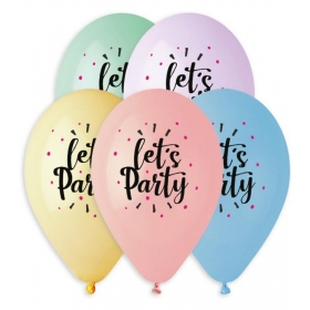 Τυπωμενα Μπαλονια Latex Lets Party Σε Παστελ Αποχρωσεις 13" (33Cm) – ΚΩΔ.:13613306-Bb