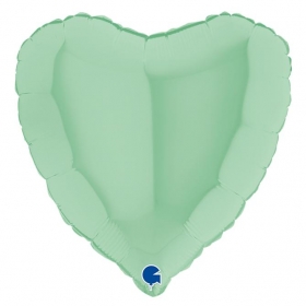 Μπαλονι Foil 18"(45Cm) Καρδια Ματ Πρασινο – ΚΩΔ.:180M01Gr-Bb