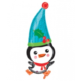 Μπαλονι Foil Junior Shape 33X83Cm Αξιαγαπητος Χριστουγεννιατικος Πιγκουινος – ΚΩΔ.:533975-Bb