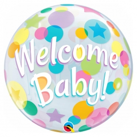 Μπαλονι Foil 22"(56Cm) Welcome Baby Bubble – ΚΩΔ.:25860-Bb