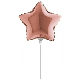 Μπαλονι Foil 10"(25Cm) Mini Shape Αστερι Ροζ-Χρυσο – ΚΩΔ.:09223Rg-Bb