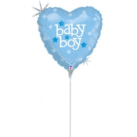 Μπαλονι Foil Mini Shape 9''(23Cm) «Baby Boy» – ΚΩΔ.:82601-Bb