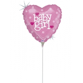 Μπαλονι Foil Mini Shape 9''(23Cm) «Baby Girl» – ΚΩΔ.:82602-Bb