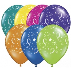 Τυπωμενα Μπαλονια Latex Για Παρτι Σε 7 Χρωματα 12" (30Cm) – ΚΩΔ.:83961-Bb