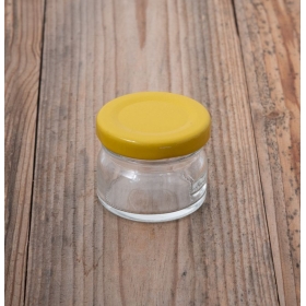 Βαζακια Γυαλινα Κλασικα Με Κιτρινο Καπακι 30Ml - ΚΩΔ:Std28-Yellow