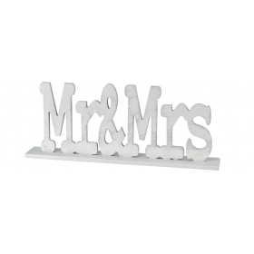 Ξυλινο "Mr&Mrs" Με Βαση 39X16.5Cm - ΚΩΔ:M9203-Ad