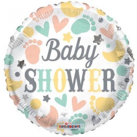 Μπαλονι Foil 18"(46Cm) Με Μωρουδιακα Στοιχεια «Baby Shower» – ΚΩΔ:15852-Bb