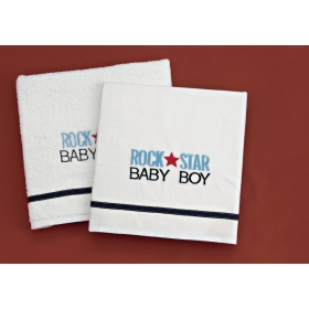 Λαδοπανα Βαμβακερα Rock Star Baby Boy  - Σετ - ΚΩΔ:Ld-432-Ad