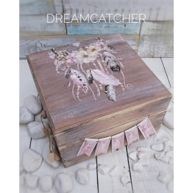 Κουτι Ευχων Ξυλινο - Ονειροπαγιδα - ΚΩΔ:Dreamcatcher-Wish-Bm