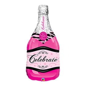 Μπαλονι 99Cm Ροζ Μπουκαλι Κρασιου «Celebrate» – ΚΩΔ.:15844-Bb
