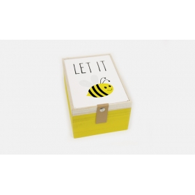 Ξυλινο Κουτι Let It Bee 10.5X15Cm Br-F87605-1 - ΚΩΔ:621276