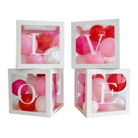 Κουτια Με Αυτοκολλητο "Love" - Σετ - 30X30X30cm - ΚΩΔ:535B735-1-Bb