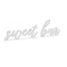 Ξυλινο Διακοσμητικο Τραπεζιου Λευκο "Sweet Bar" - ΚΩΔ:Dn1-008-Bb