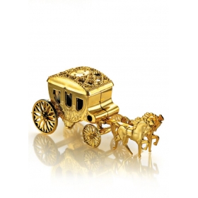 Κουτακι Αμαξα Χρυση Με Αλογακια - ΚΩΔ:209-7708-Mpu