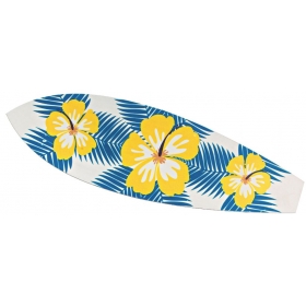 Ξυλινη Σανιδα Του Surf Με Λουλουδια 15X50Cm - ΚΩΔ:M3613-Ad