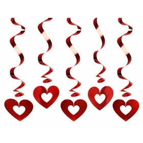 Διακοσμητικα Οροφης Κοκκινες Καρδιες - ΚΩΔ:Swid5-Bb