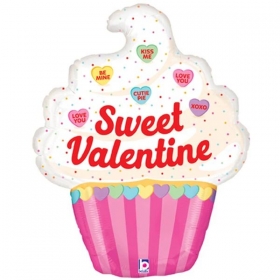 Μπαλονι Foil 32''(81Cm) Sweet Valentine Cupcake - ΚΩΔ:35502-Bb