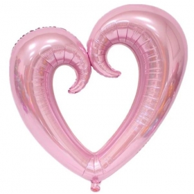 Μπαλονι Foil 30''(76,5Cm) Ροζ Καρδια Με Τρυπα - ΚΩΔ:206355-Bb