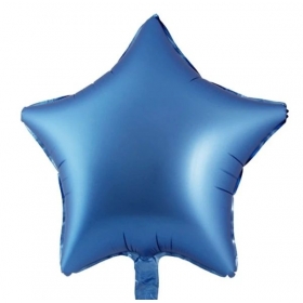 Μπαλονι Foil 18''(45Cm) Chrome Μπλε Αστερι - ΚΩΔ:206342-Bb