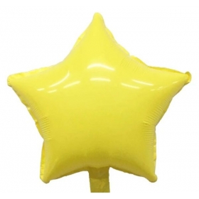 Μπαλονι Foil 18''(45Cm) Macaron Κιτρινο Αστερι - ΚΩΔ:206338-Bb