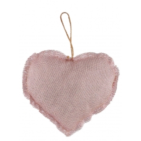 Μαξιλαρακι Με Γαζα Ροζ Χρυσο Καρδια 15X13Cm - ΚΩΔ:M1875-Ad