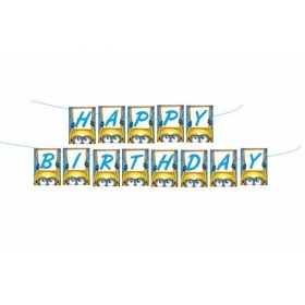 Σημαιακια Happy Birthday Minions - ΚΩΔ:55325-8-Bb