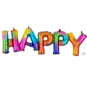 Μπαλονι Foil 76X25Cm Happy Rainbow - ΚΩΔ:539180-Bb