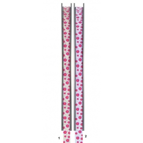Κορδελα Γκρο Με Σχεδια Λουλουδια 91.4Μ - ΚΩΔ:M9123-Ad