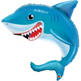 Μπαλονι Foil 36"(92Cm) Καρχαριας Smilin' Shark - ΚΩΔ:97525-Bb
