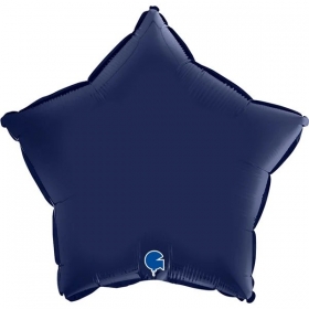 Μπαλονι Foil 18''(45Cm) Αστερι Satin Blue Navy - ΚΩΔ:192S02Bn-Bb