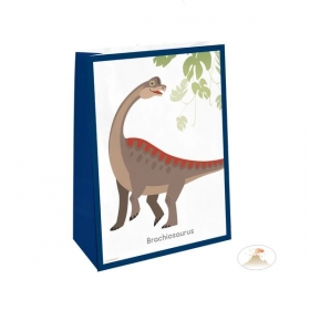 Σακούλες χάρτινες με αυτοκόλλητο Happy Dinosaur - ΚΩΔ:9903978-Bb