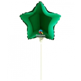 Μπαλονι Foil 10''(25Cm) Mini Shape Αστερι Πρασινο - ΚΩΔ:24132-Bb