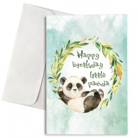 Καρτα Γενεθλιων Happy Birthday Little Panda Με Φακελο - ΚΩΔ:Xk14001K-1-1W-Bb