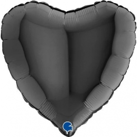 Μπαλονι Foil 18''(45Cm) Μαυρη Καρδια - ΚΩΔ:18004K-Bb