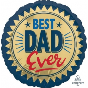 Μπαλονι Foil 18''(45Cm) Best Dad Ever Χρυση Σταμπα - ΚΩΔ:540964-Bb