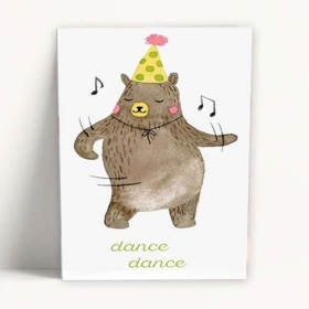Καρτα Γενεθλιων Αρκουδιτσα Χορευει - ΚΩΔ:Xk14001K-65-Bb