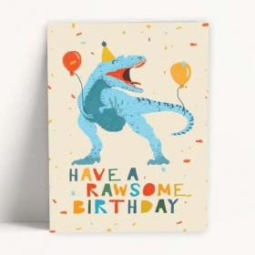 Καρτα Γενεθλιων Δεινοσαυρος Rawsome Birthday - ΚΩΔ:Xk14001K-68-Bb