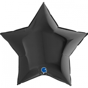 Μπαλονι Foil 36''(91Cm) Μαυρο Αστερι - ΚΩΔ:36204-Bb
