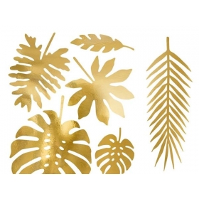 Χάρτινα Διακοσμητικα Χρυσα Τροπικα Φυλλα - ΚΩΔ:Zda1-019M-Bb