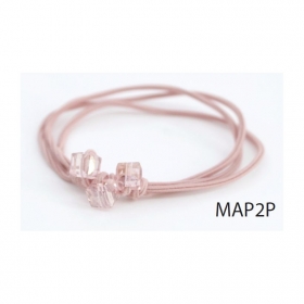 Ελαστικο Ροζ Βραχιολι Με Τετραγωνες Χαντρες - ΚΩΔ:Mar2R-Rn