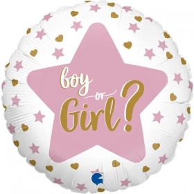Μπαλονι Foil 18''(46Cm) Gender Reveal Αστερια - ΚΩΔ:G78001-Bb