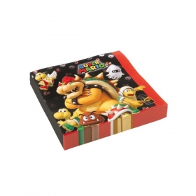 Χαρτοπετσετες Super Mario 33X33Cm - ΚΩΔ:9901538-Bb