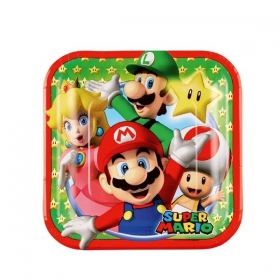 Χαρτινα Πιατα Γλυκου Super Mario 17.7Cm - ΚΩΔ:9901536-Bb