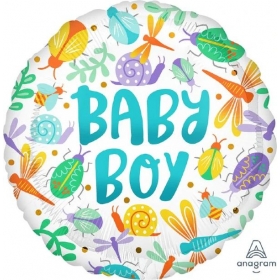 Μπαλονι Foil 18''(45Cm) Baby Boy Ζουζουνακια Watercolor - ΚΩΔ:541658-Bb