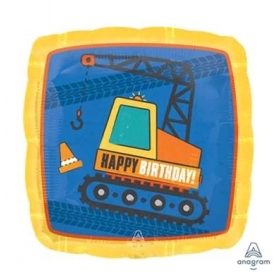 Μπαλονι Foil 18''(45Cm) Construction Happy Birthday - ΚΩΔ:542401-Bb
