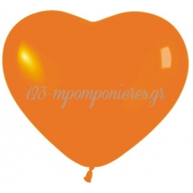 Crystal Πορτοκαλι Μπαλονια Καρδιες 12΄΄ (30Cm)  – ΚΩΔ.:13512361Η-Bb