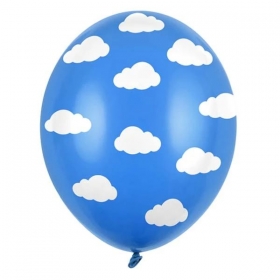 Σετ Μπαλονια Latex 12"(30Cm) Συννεφακια - ΚΩΔ:Sb14P-230-001-Bb