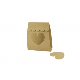 Κουτακι Craft Καρδια Για Μπομπονιερες - ΚΩΔ:Kt31